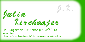 julia kirchmajer business card